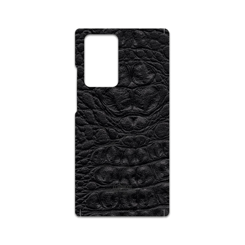 برچسب پوششی ماهوت مدل Black-Crocodile-Leather مناسب برای گوشی موبایل سامسونگ Galaxy Note20 Ultra