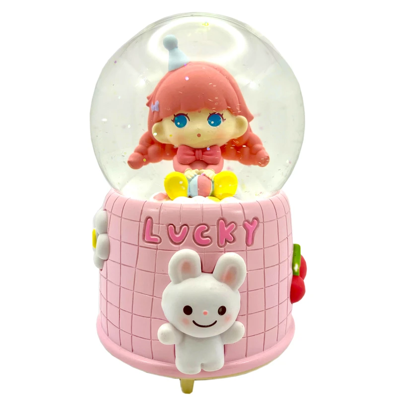 گوی موزیکال مدل پمپی Lucky طرح کودک خوش شانس کد PAB1623.2.800