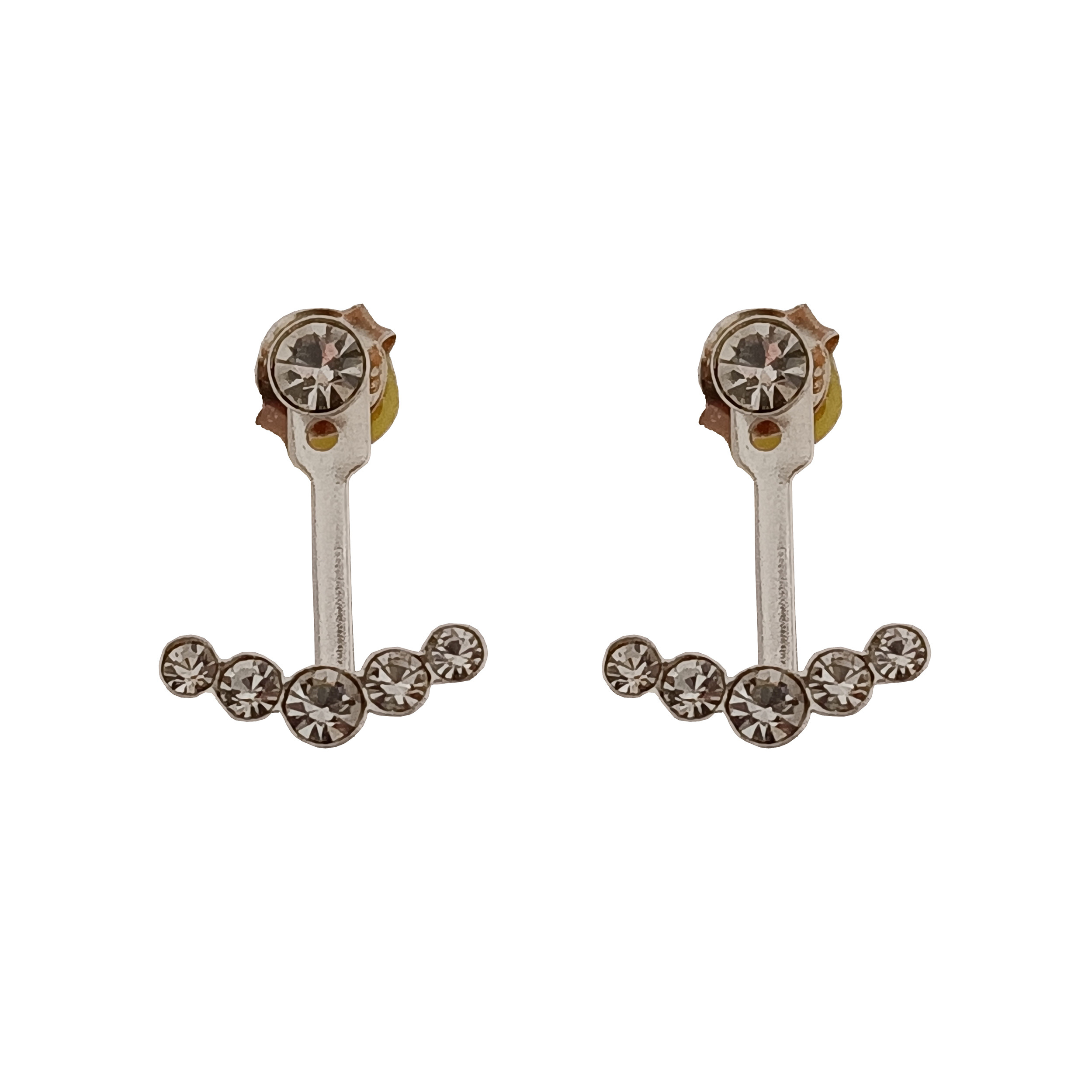 گوشواره نقره زنانه مدل نگین001