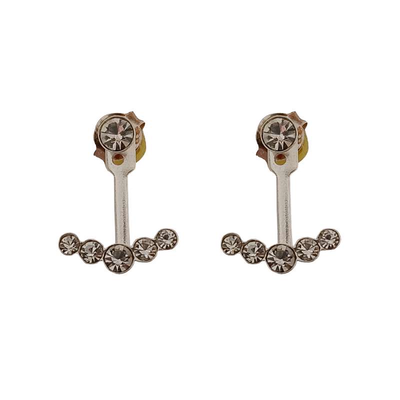 گوشواره نقره زنانه مدل نگین001