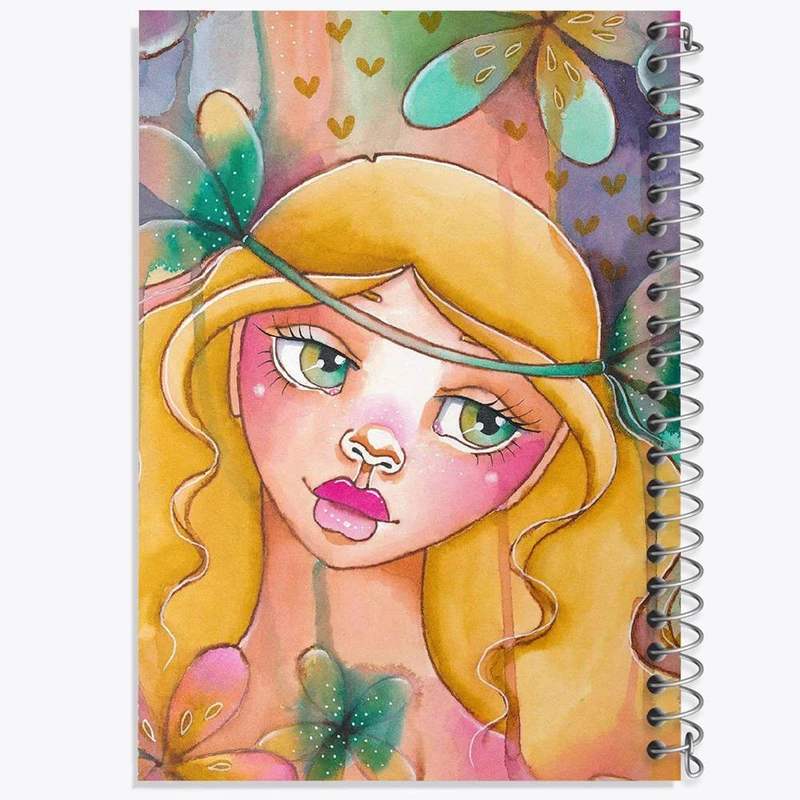 دفتر مشق 50 برگ خندالو مدل دخترونه کد 6065