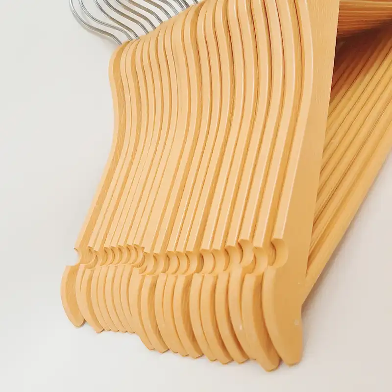 چوب لباسی مدل افرا طرح چوب بسته 20 عددی