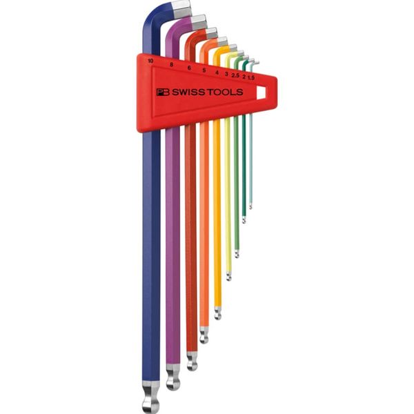 مجموعه 9 عددی آچار آلن سوئیس تولز مدل PB 2212.LH-10 RB 