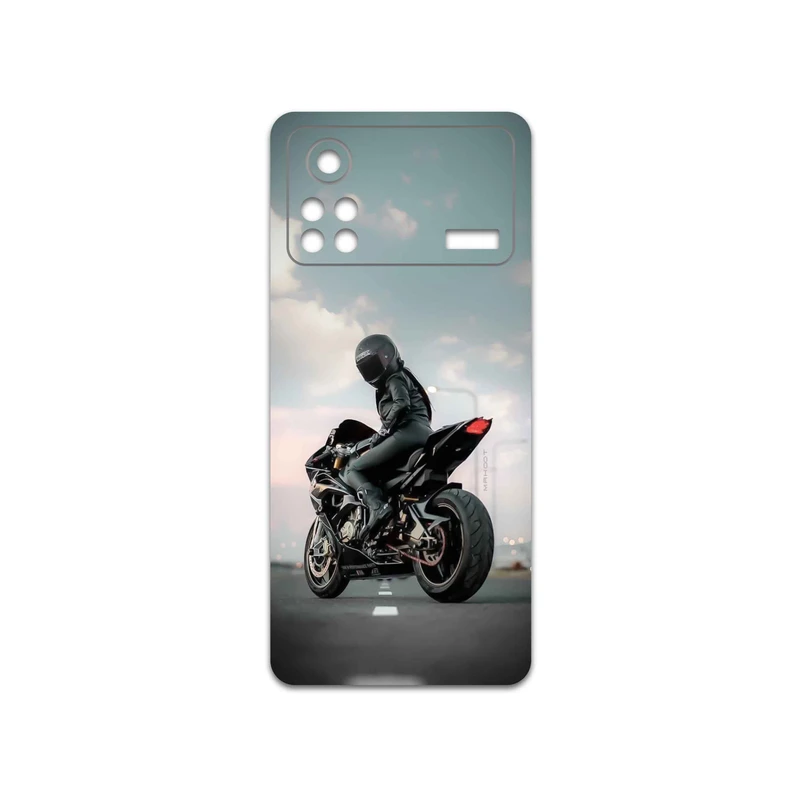 برچسب پوششی ماهوت مدل Motorcycling مناسب برای گوشی موبایل شیائومی Poco X4 Pro 5G