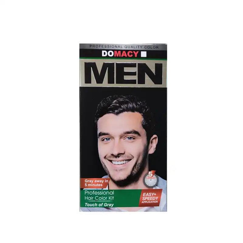 کیت رنگ مو دوماسی مدل B4 حجم ۵۰ میلی لیتر رنگ خاکستری