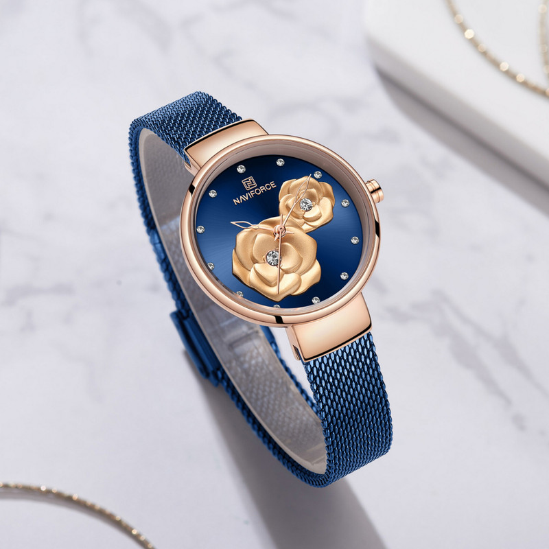 ساعت مچی عقربه ای زنانه نیوی فورس مدل فانتزی NF5013-RG/BE ساعت مچی عقربه ای زنانه نیوی فورس مدل فانتزی NF5013-RG/BE