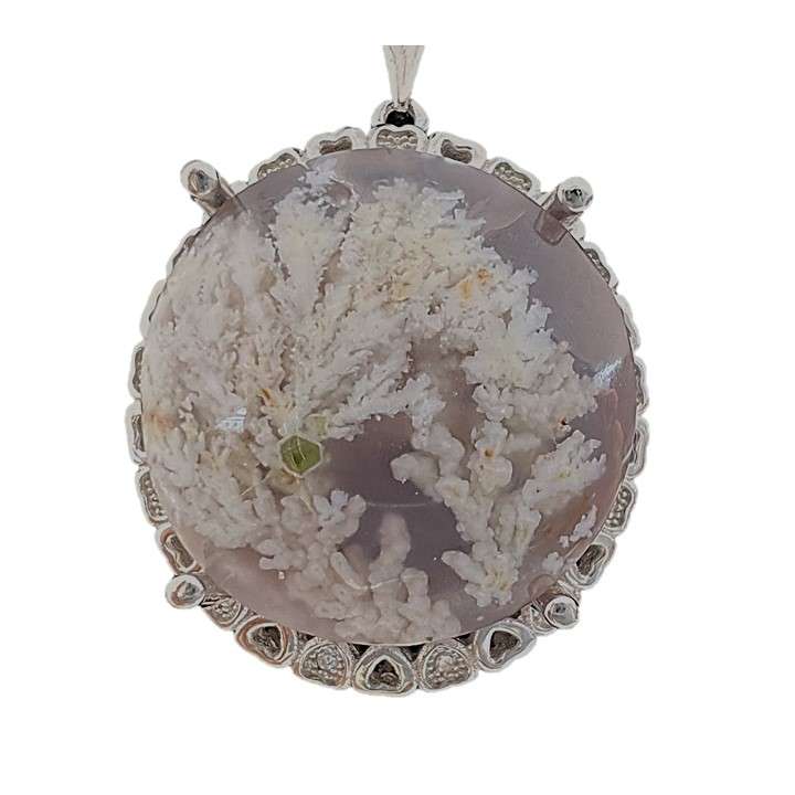 آویز گردنبند نقره زنانه مدل شجر بهاری کد glsr-25900