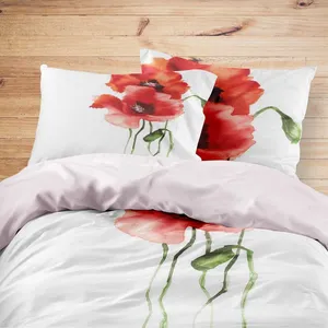 سرویس روتختی مدوپد طرح شقایق مدل mod00524 یک نفره 4 تکه