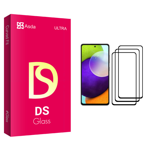 محافظ صفحه نمایش آسدا مدل DS glass مناسب برای گوشی موبایل سامسونگ Galaxy A52 بسته سه عددی