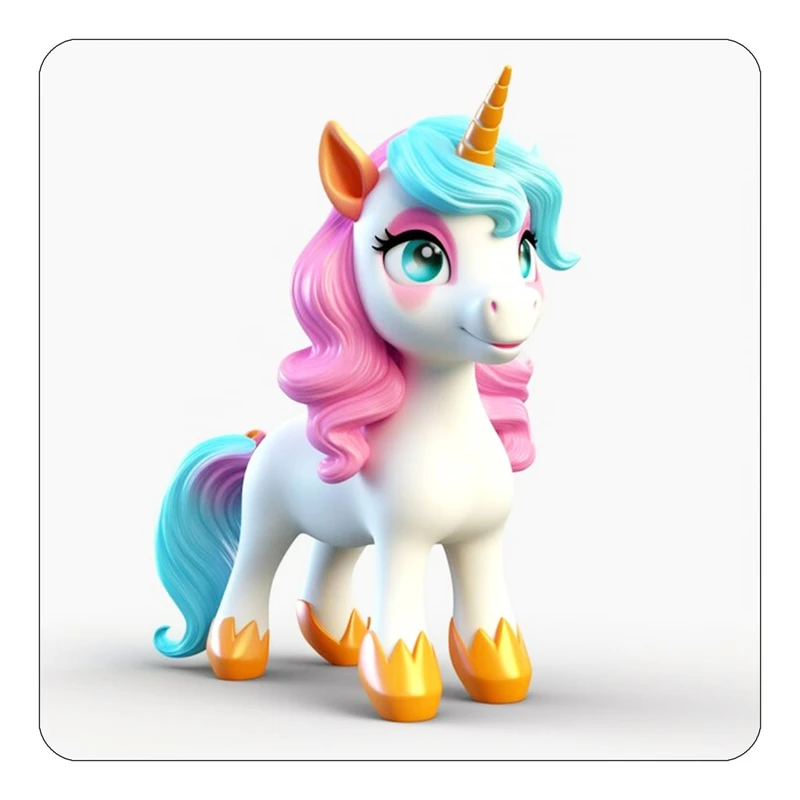 مگنت کاکتی طرح اسب تک شاخ و یونیکورن مدل mp30070