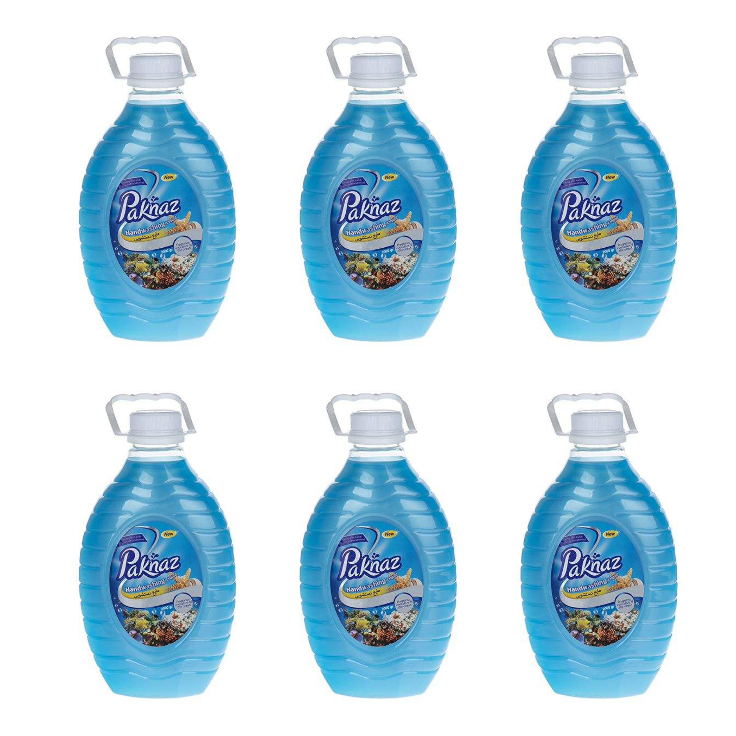 مایع دستشویی پاکناز مدل The Ocean حجم 2000 میلی لیتر بسته 6 عددی