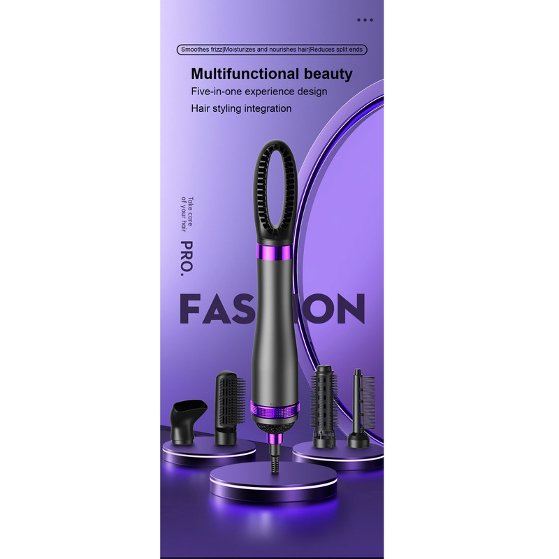 سشوار برس دار حالت دهنده مدل 5in1 Art Design