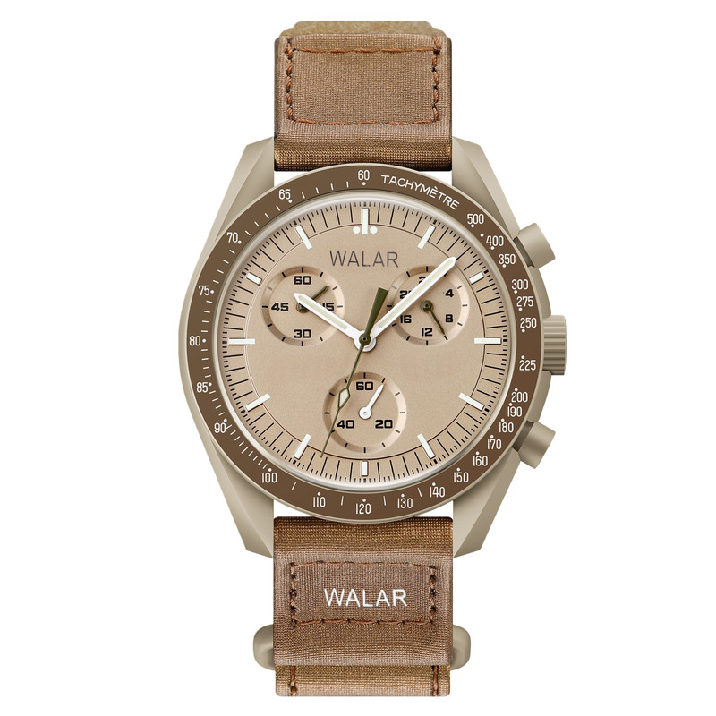 ساعت مچی عقربه‌ای کوارتز والار مدل کلاسیک تک موتوره بند چسبی کد a.3