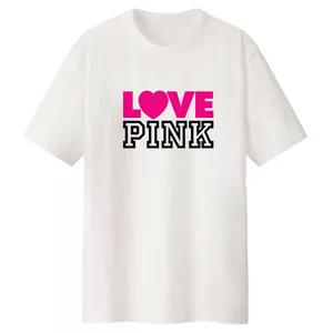 تی شرت لانگ زنانه مدل LOVE PINK کد LL261 S