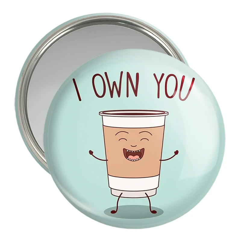 آینه جیبی خندالو مدل کافی شاپ قهوه کد 27531