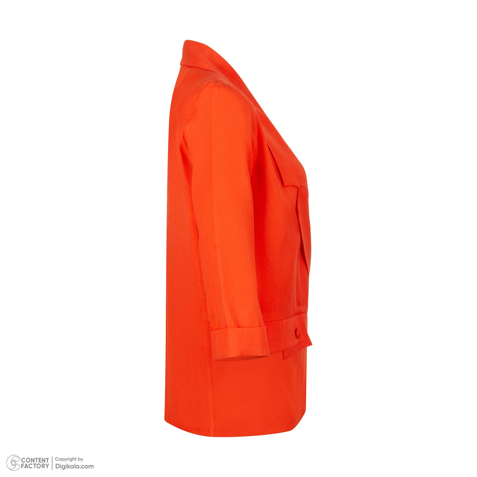 مانتو کتی زنانه نیزل مدل 0227-016 رنگ نارنجی -  - 3
