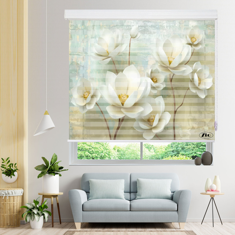 پرده زبرا زیو مدل 3D-1063 سایز 150x150 سانتی متر
