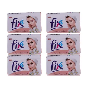صابون شستشو فیکس مدل Jasmin & Almond وزن 90 گرم بسته 6 عددی