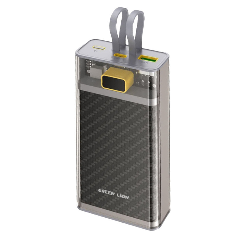 پاوربانک گرین لاین مدل Transparent 2 ظرفیت 20000 میلی‌آمپر ساعت