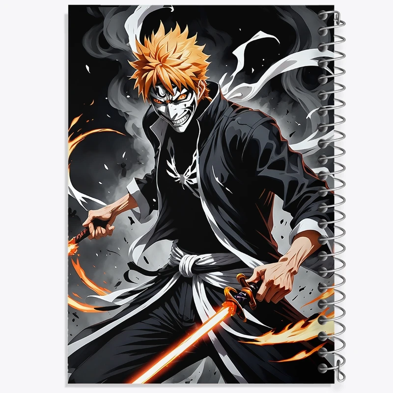 دفتر نت موسیقی 50 برگ خندالو مدل انیمه بلیچ کد F2499