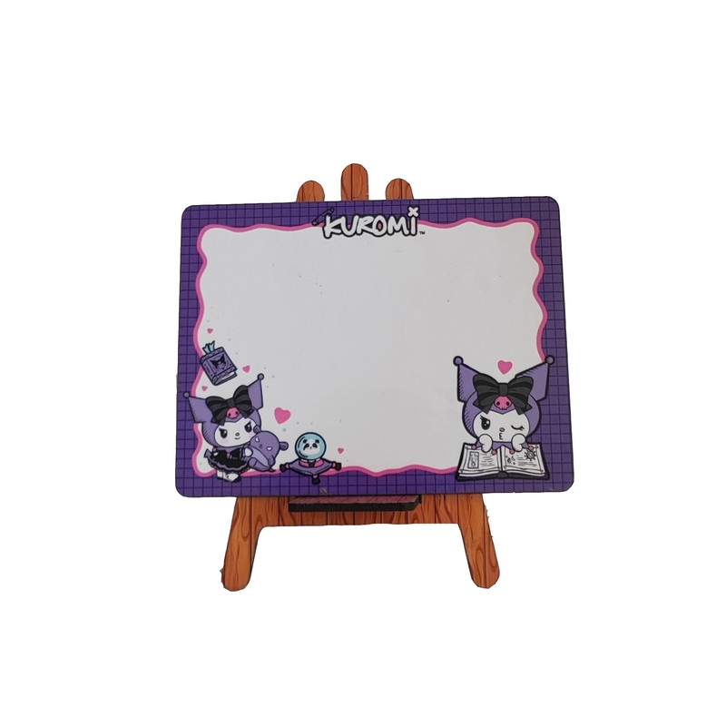 تخته وایت برد مدل کورومی سایز 13×14 سانتی متر به همراه پایه