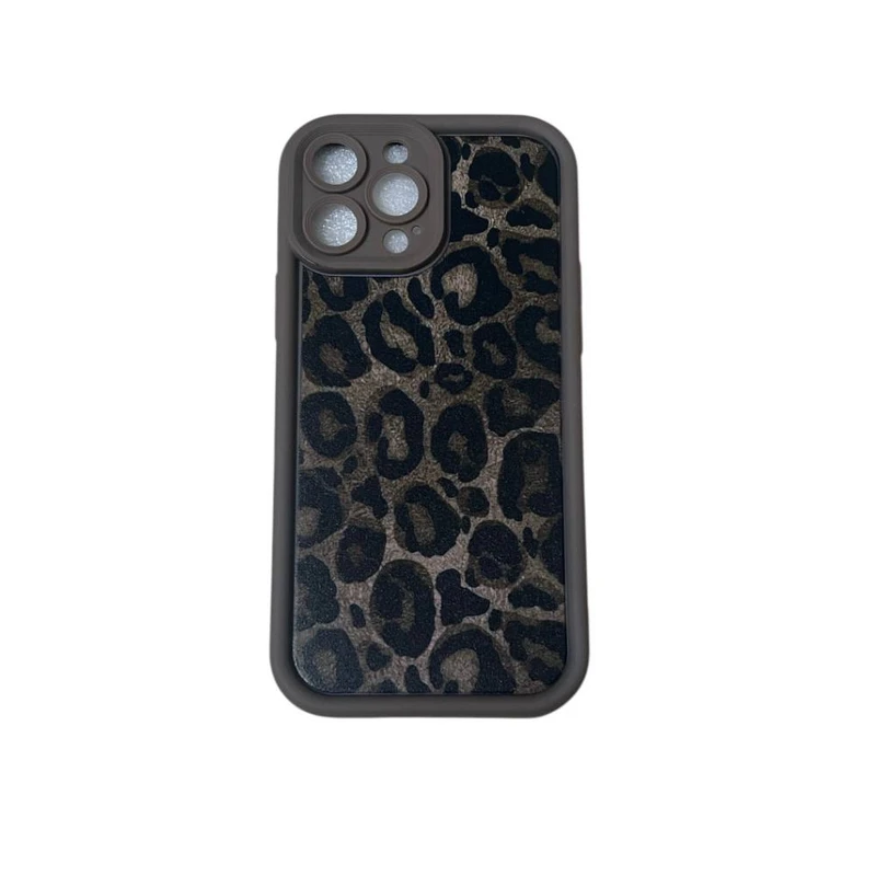 کاور مدل سیلیکونی طرح پلنگی کد P021 مناسب برای گوشی موبایل اپل  Iphone 12/12 pro