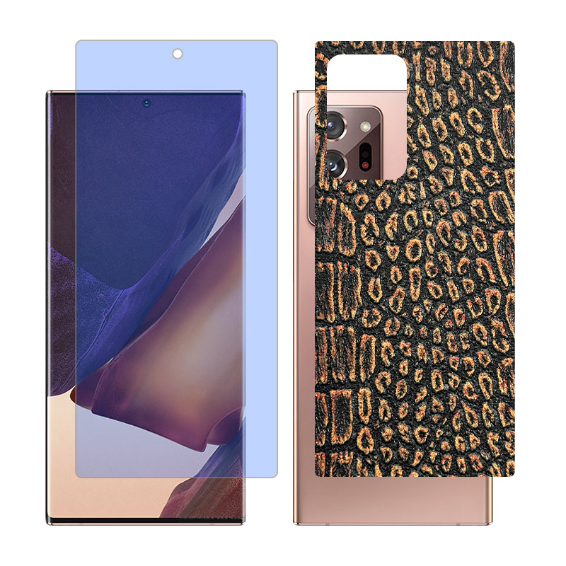 محافظ صفحه نمایش مات آنتی بلو گلس مدل Together مناسب برای گوشی موبایل سامسونگ Galaxy Note20 Ultra 5G به همراه برچسب پوششی پشت گوشی