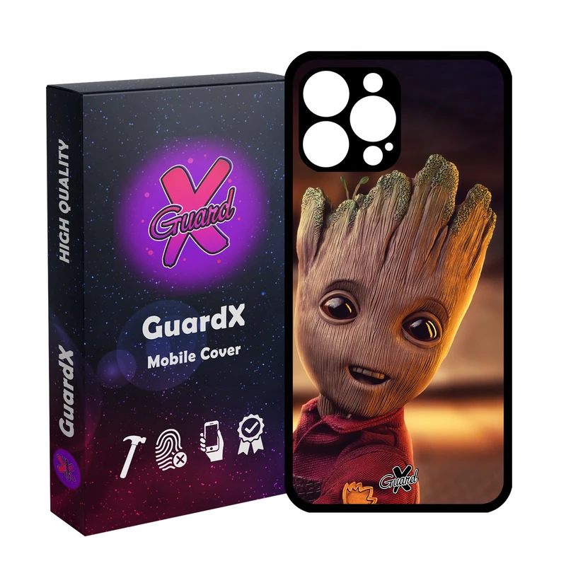 کاور گارد ایکس طرح Groot مدل Glass10479 مناسب برای گوشی موبایل اپل iPhone 13 Pro Max