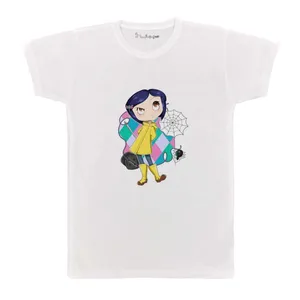 تی شرت بچگانه پرمانه طرح کورالین کد pmt.4778