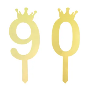 تاپر کیک هانستو مدل عدد 90 کد TPN90 بسته 2 عددی