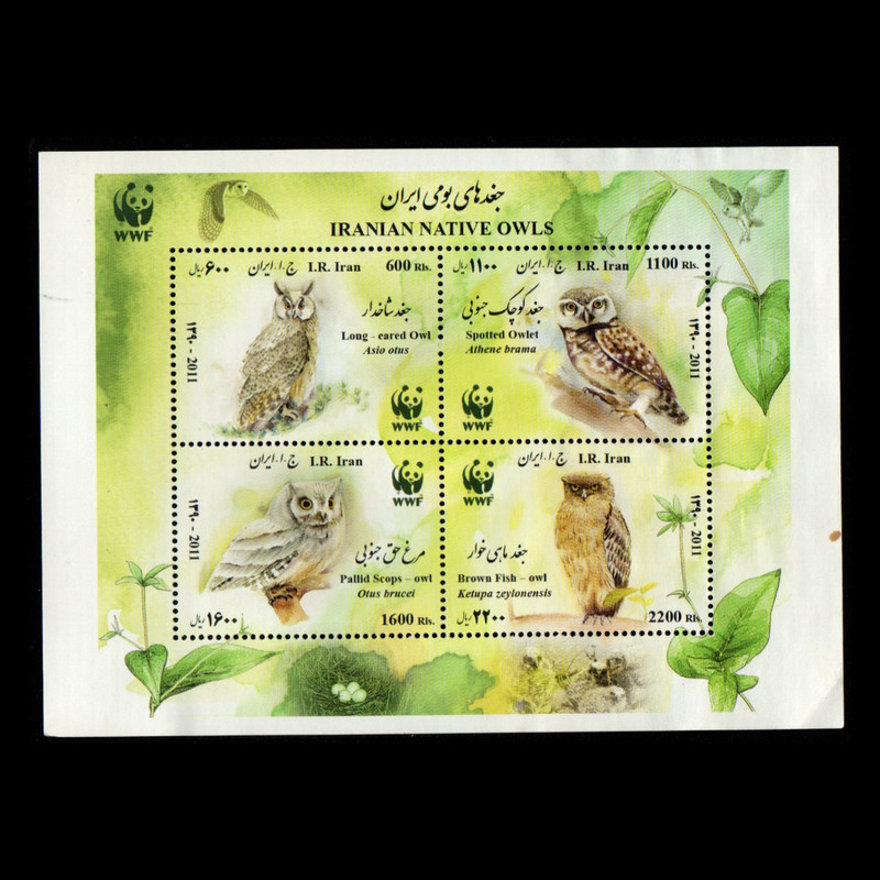 تمبر یادگاری مدل جغد بومی ایران مجموعه 4 عددی 