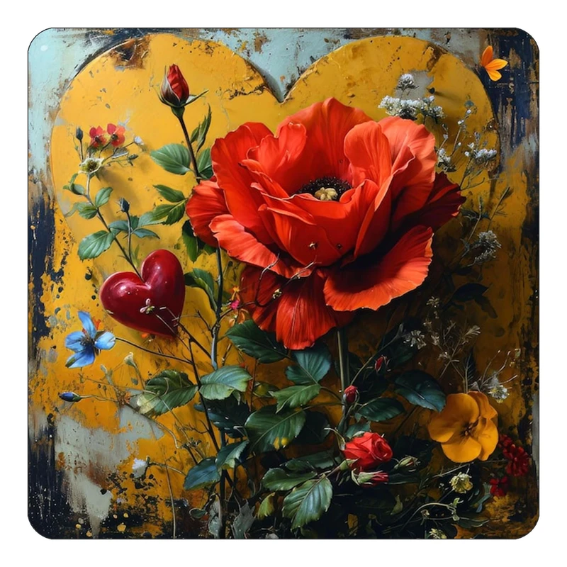 مگنت کاکتی طرح نقاشی رنگ روغن مدل mp73259