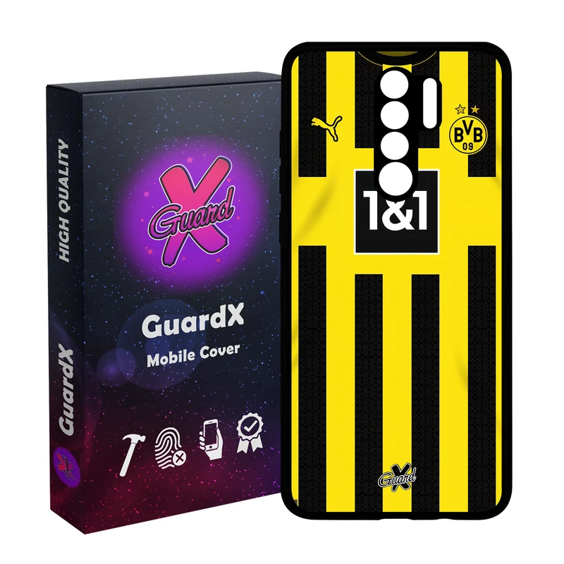کاور گارد ایکس طرح دورتموند مدل Glass10466 مناسب برای گوشی موبایل شیائومی Redmi 9/Redmi 9 Prime/Poco M2