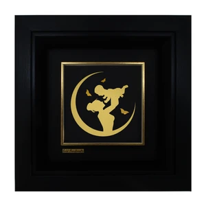 تابلو طلا کوب زرکات طرح مهر مادری مدل f178