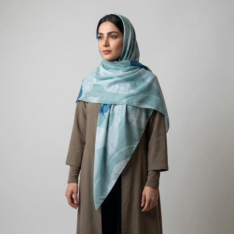 روسری زنانه مدل  نخ پنبه بهاره 1402 کد ana-1483