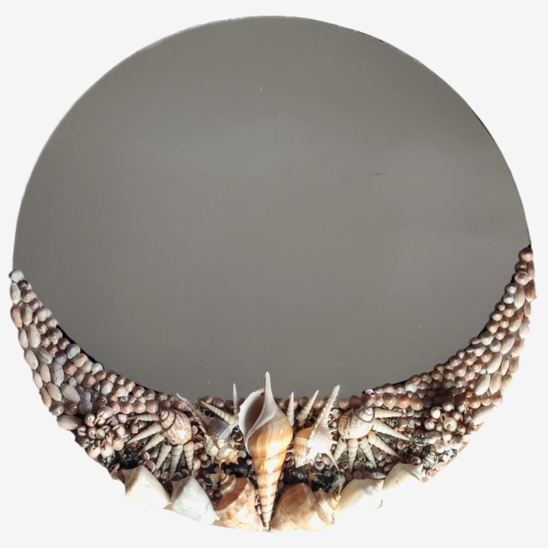 آینه دیواری مدل صدف کد 1