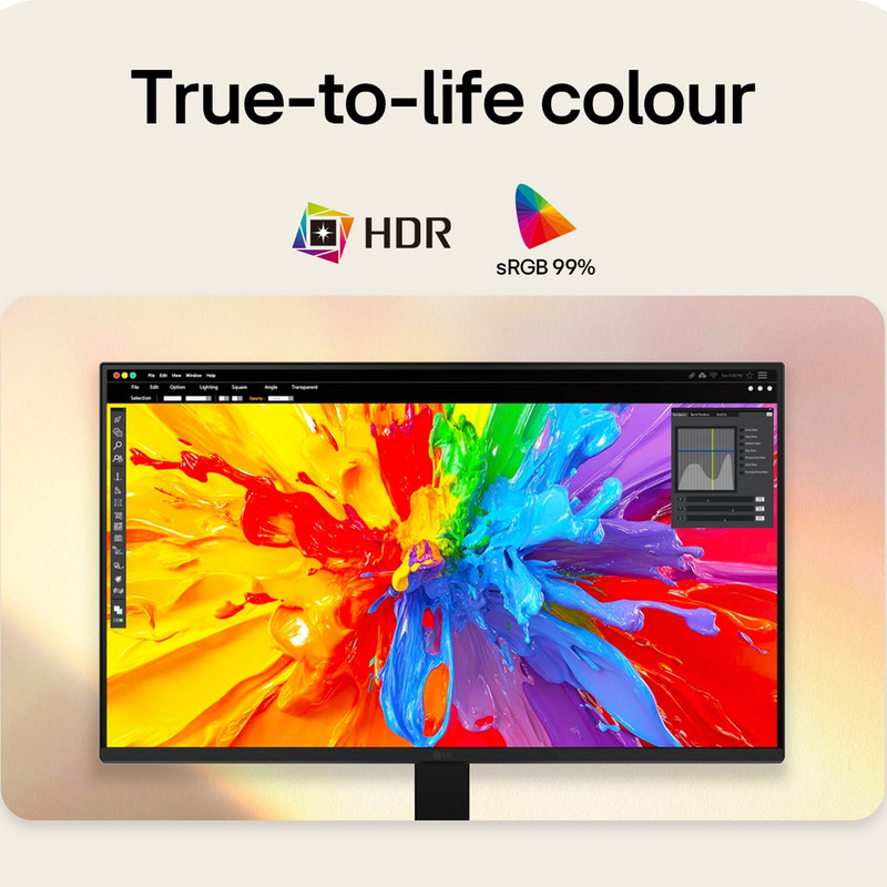 مانیتور 24 اینچ ال جی مدل 24U411B-B با وضوح Full HD، پنل IPS و نرخ به‌روزرسانی 144 هرتز
