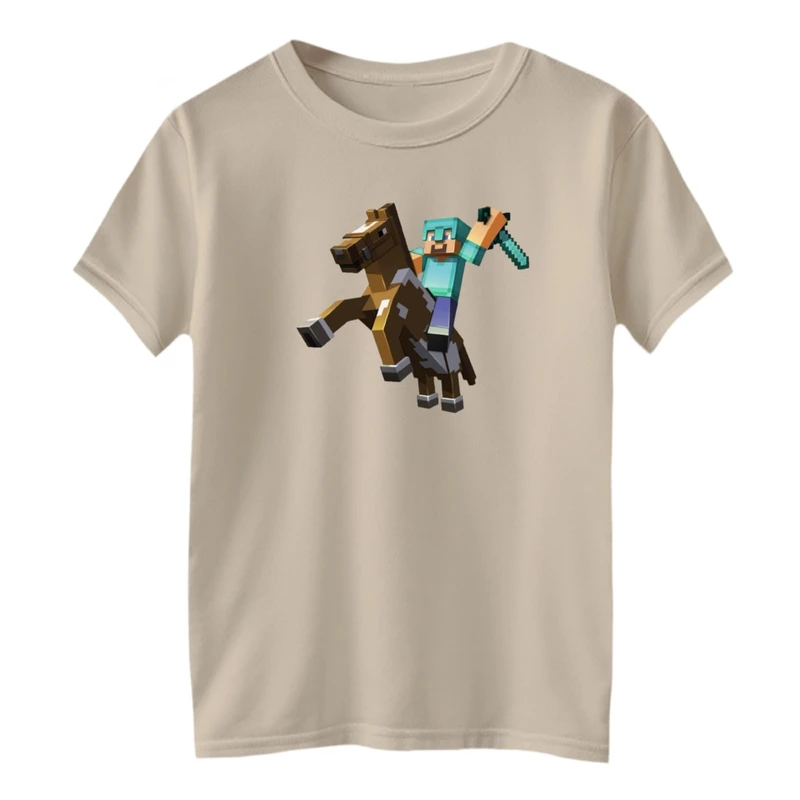 تی شرت آستین کوتاه بچگانه مدل ماینکرفت کد 02