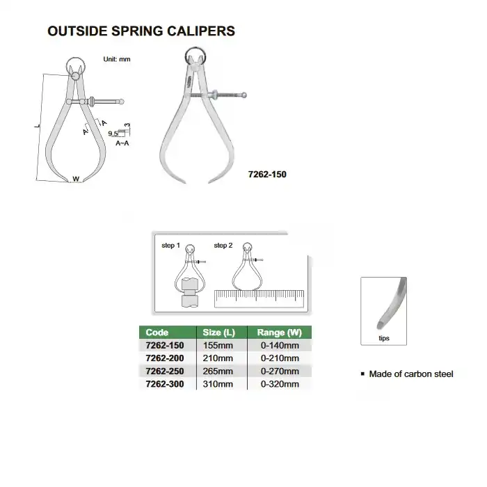 پرگار اینسایز مدل 7262-150