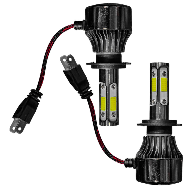 هدلایت نور پایین چراغ جلو خودرو تک حالته فورس مدل ۴ طرفه یخی کد CUB پایه H7 مناسب برای پراید ۱۱۱ و پراید ۱۳۲ بسته ۲ عددی