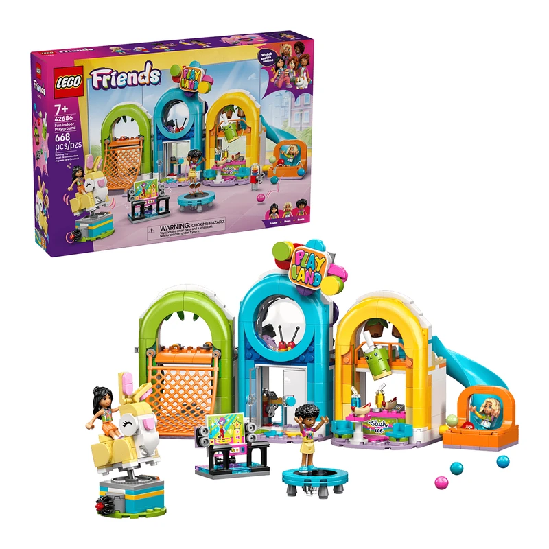 لگو 668 تکه سری Friends مدل Fun Indoor Playground کد 42686