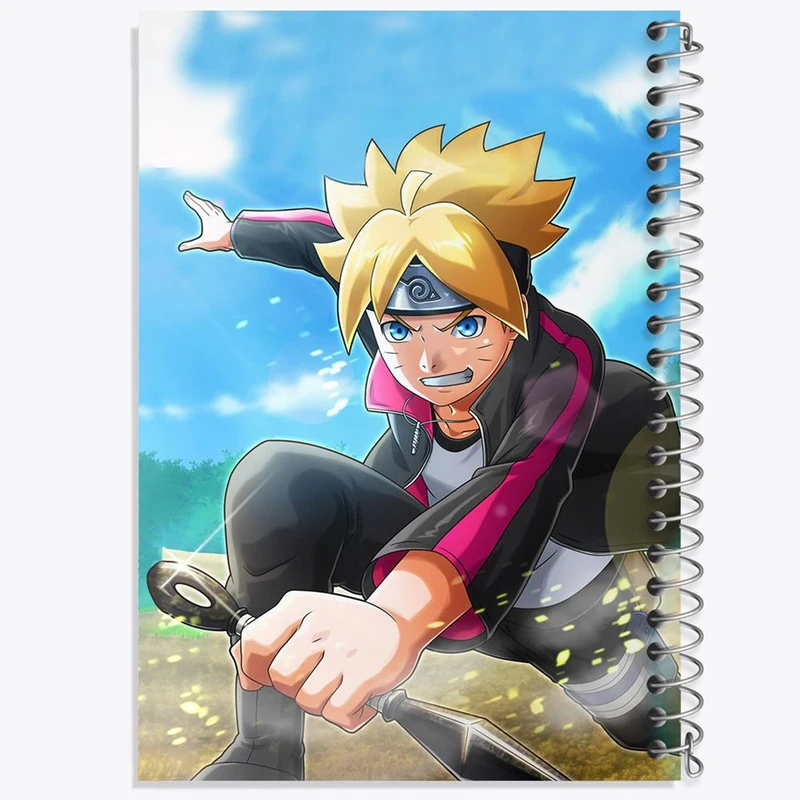 دفتر نت موسیقی 50 برگ خندالو مدل بوروتو اوزوماکی انیمه بوروتو Boruto کد 15732