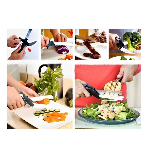 قیچی آشپزخانه چندمنظوره مدل clever cutter قیچی آشپزخانه چندمنظوره مدل clever cutter