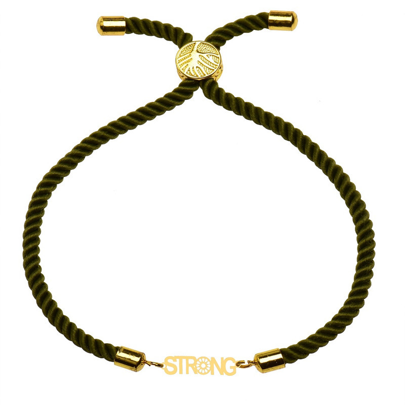 دستبند طلا 18 عیار زنانه الن نار مدل strong 100376