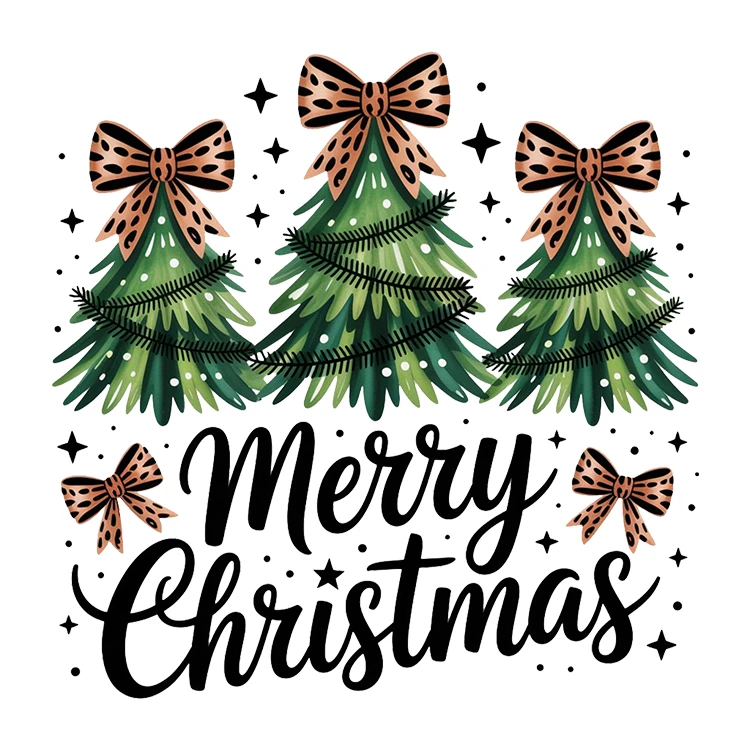 استیکر پارچه و لباس پاد آفرین مدل کریسمس کد S3213