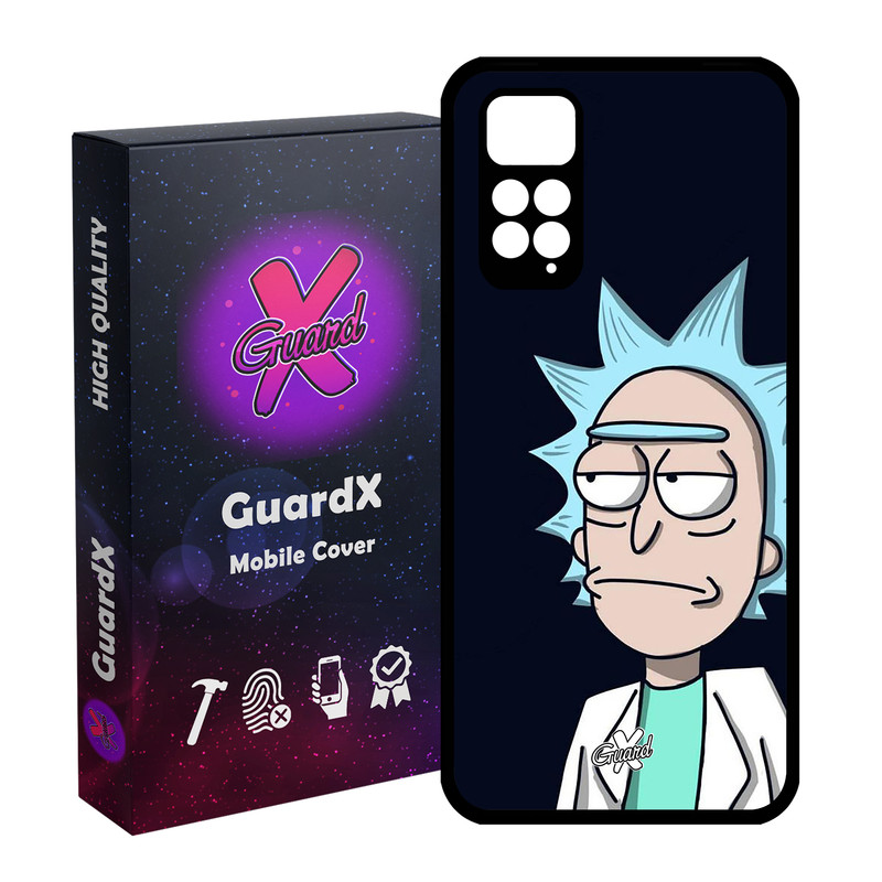 کاور گارد ایکس طرح Rick and Morty مدل Glass10030 مناسب برای گوشی موبایل شیائومی Redmi Note 11S/ Note 11 4G