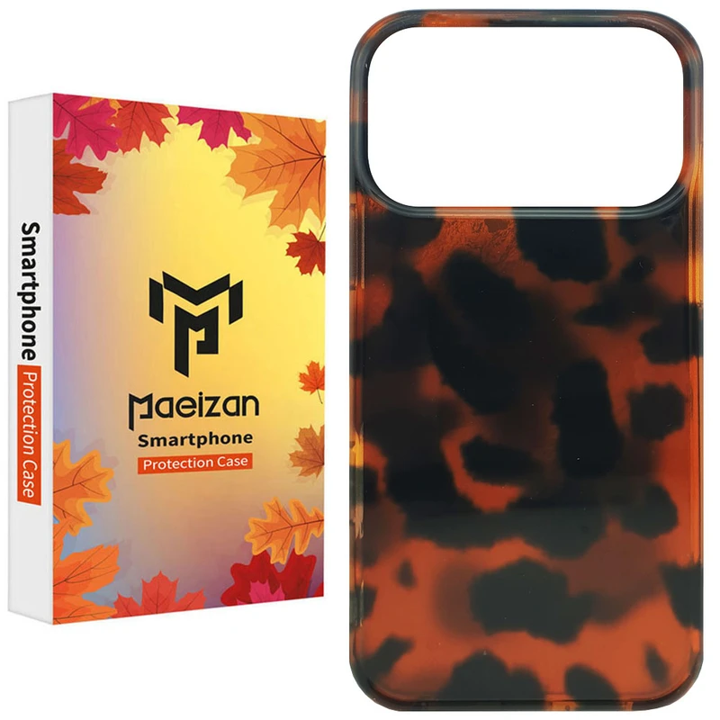 کاور پاییزان مدل Leopard Flame طرح لاکجری مناسب برای گوشی موبایل اپل IPhone 17 Pro Max