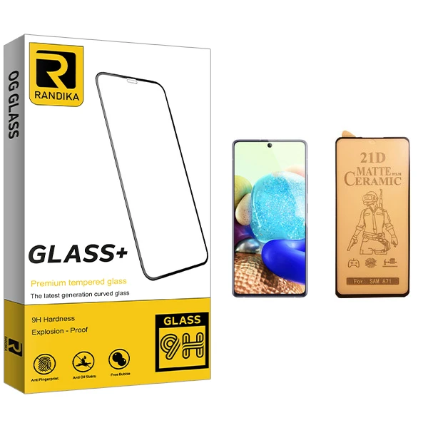 محافظ صفحه نمایش سرامیکی راندیکا مدل GLD مناسب برای گوشی موبایل سامسونگ Galaxy A71