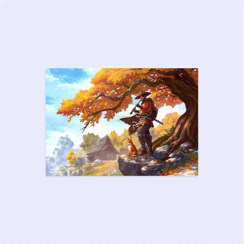 پوستر هومرو مدل فلزی طرح Ghost of tsushima کد PS861