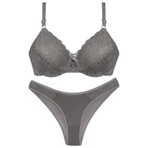 ست شورت و سوتین زنانه کارنا رز مدل 3355 رنگ خاکستری